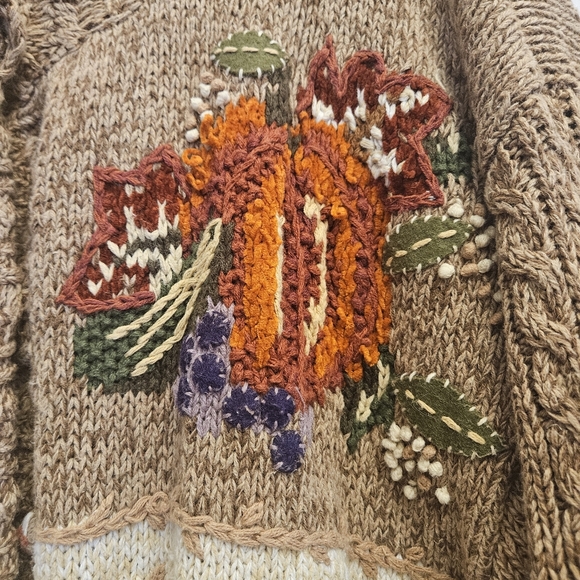 Heirloom Collectibles Womens Plus Cardigan 22/24 Fall Autumn Teacher Knit Vtg - Picture 13 of 13